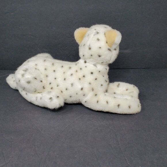 Dakin Plush Stuff Animal 15" White Snow Leopard Cat Silver Paws Nose Vintage - Picture 2 of 5